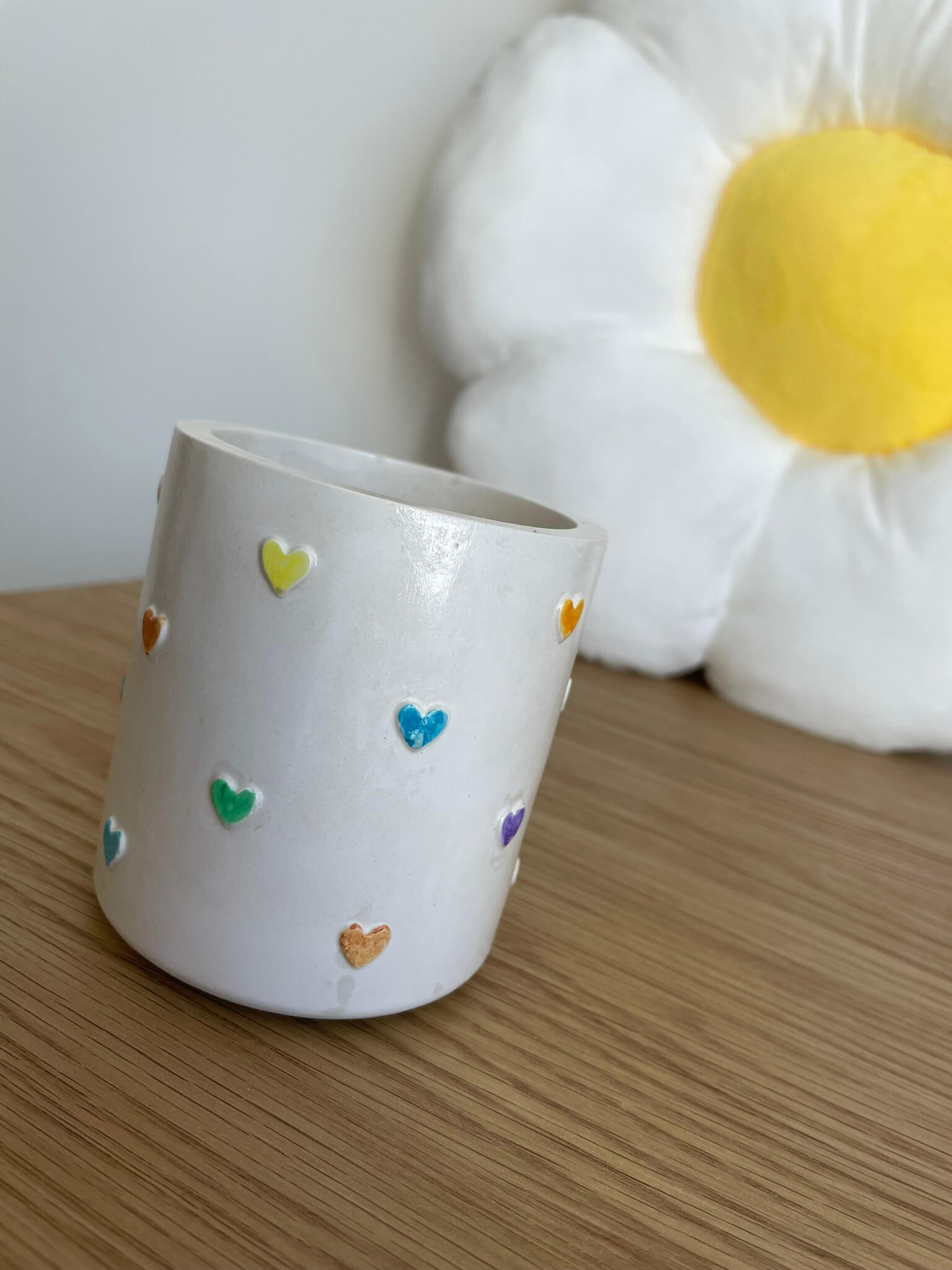 Rainbow Heart Decorative Holder
